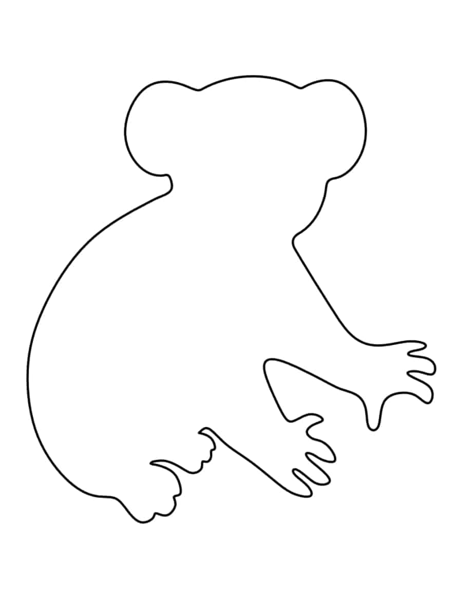 Koala Bear Kids Coloring Pages Pdf Free Vectors